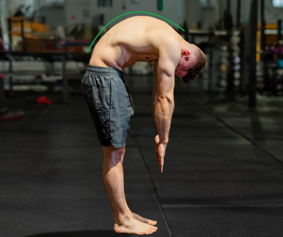 Skłon przed i po – efekt treningu mobilności z e-booka Zdrowy Skłon Krysian Izert